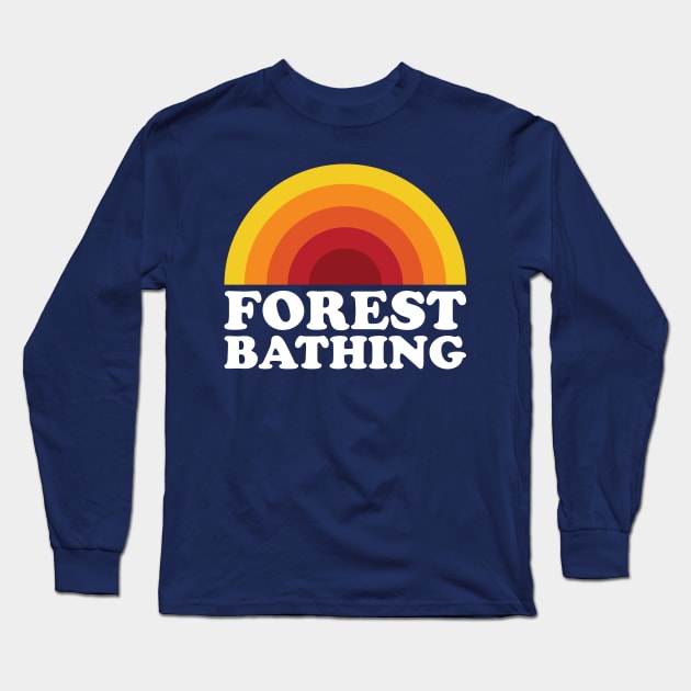 Forest Bathing Sunrise Long Sleeve T-Shirt by PodDesignShop